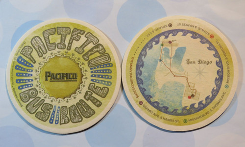 Beer brewery coaster pacifico - coaster:,